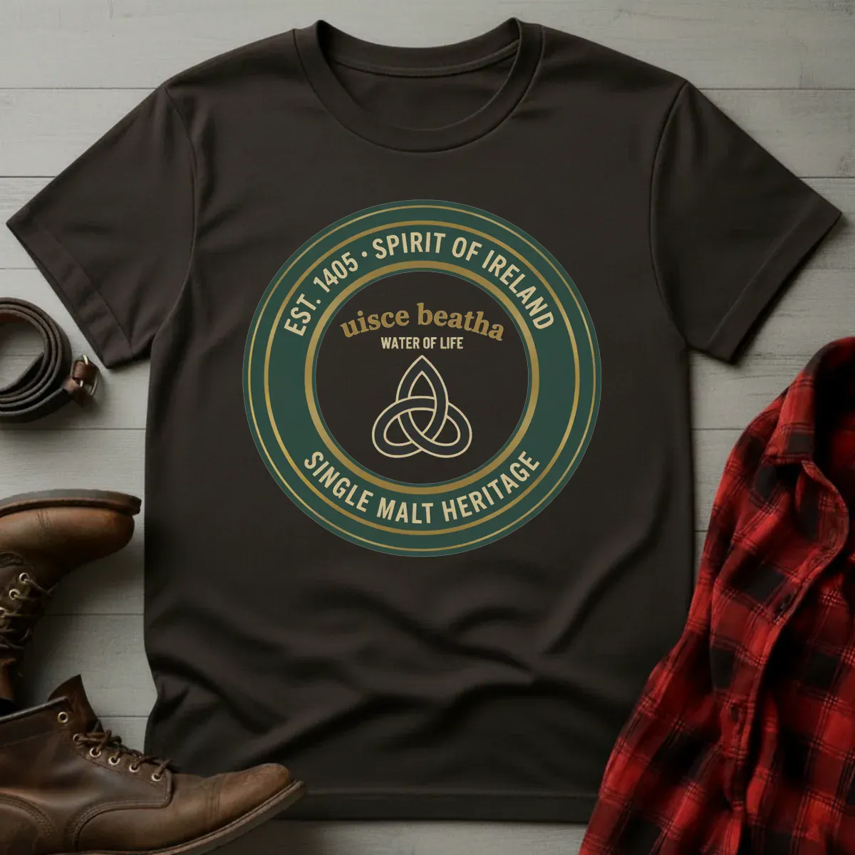 uisce beatha Water of Life Irish Whiskey T-Shirt