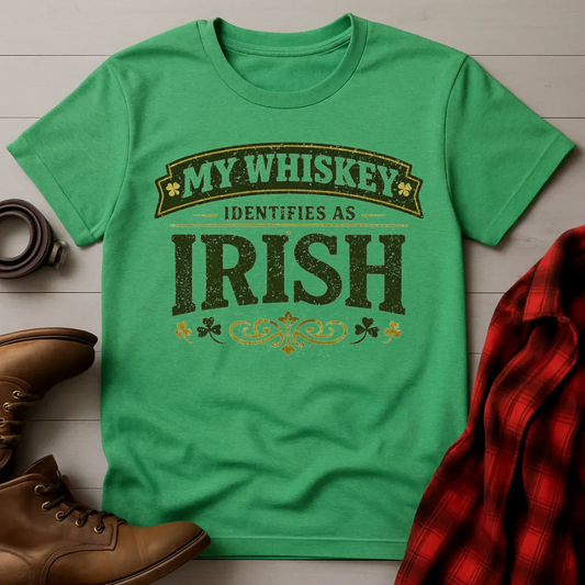 My Whiskey Identifies as Irish Vintage T-Shirt