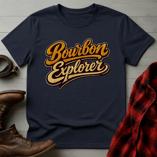 Bourbon Explorer Retro Script T-Shirt
