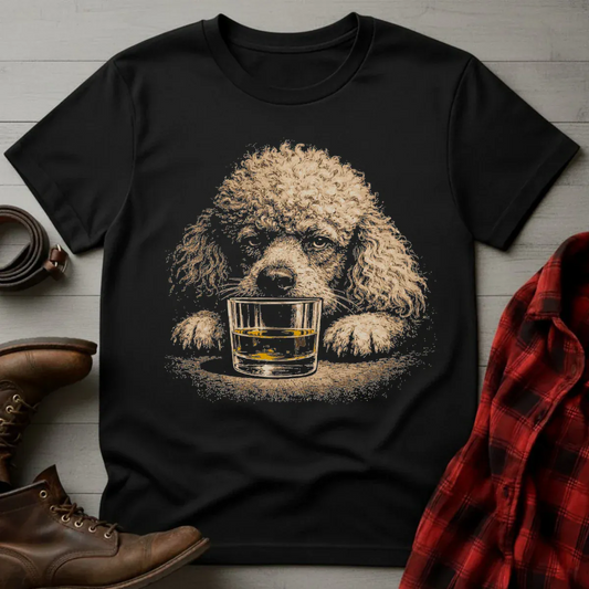 Whiskey Poodle Grunge T-Shirt