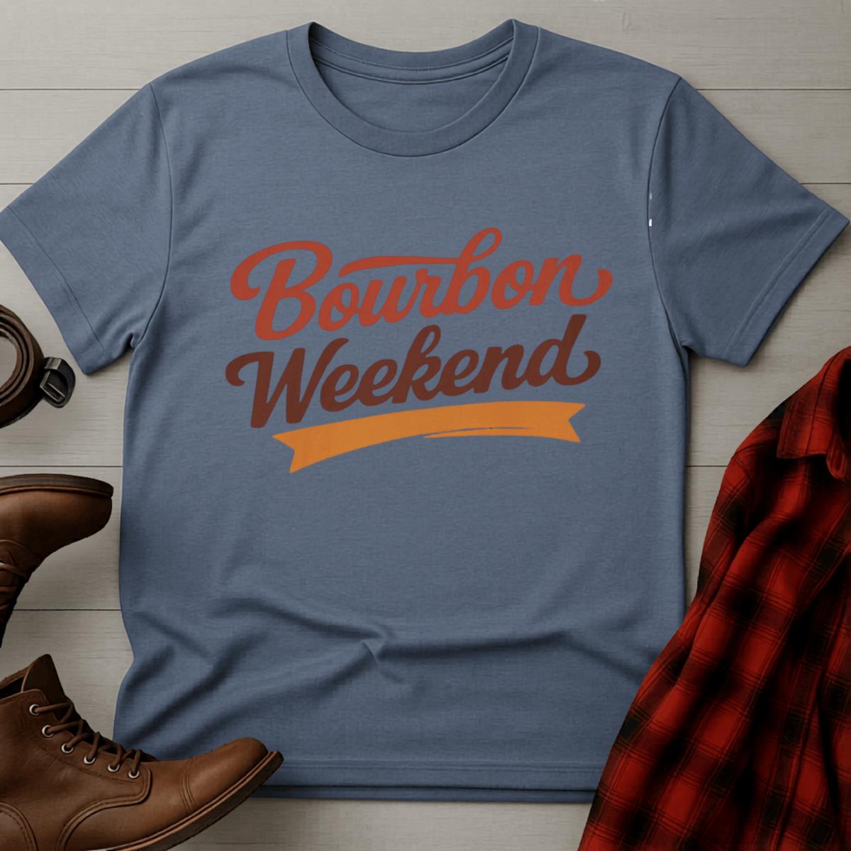 Bourbon Weekend Retro Script T-Shirt