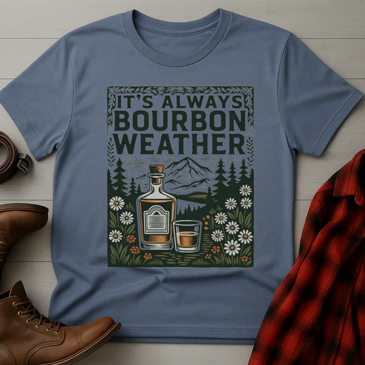 Bourbon Weather Color Etching T-Shirt
