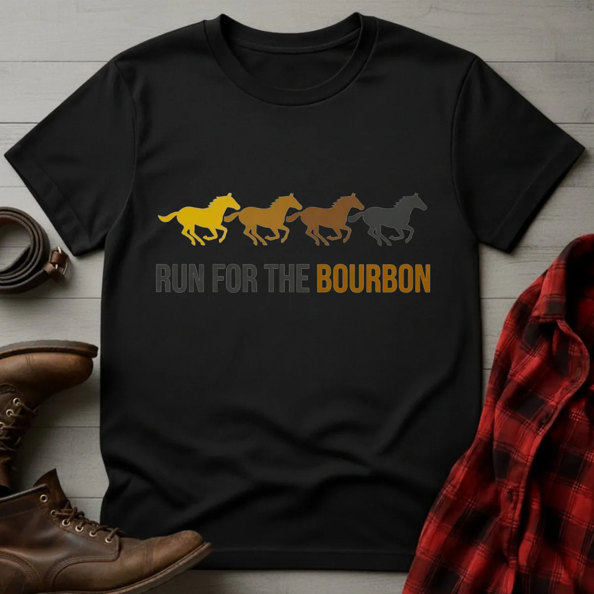 Horses Run for the Bourbon T-Shirt