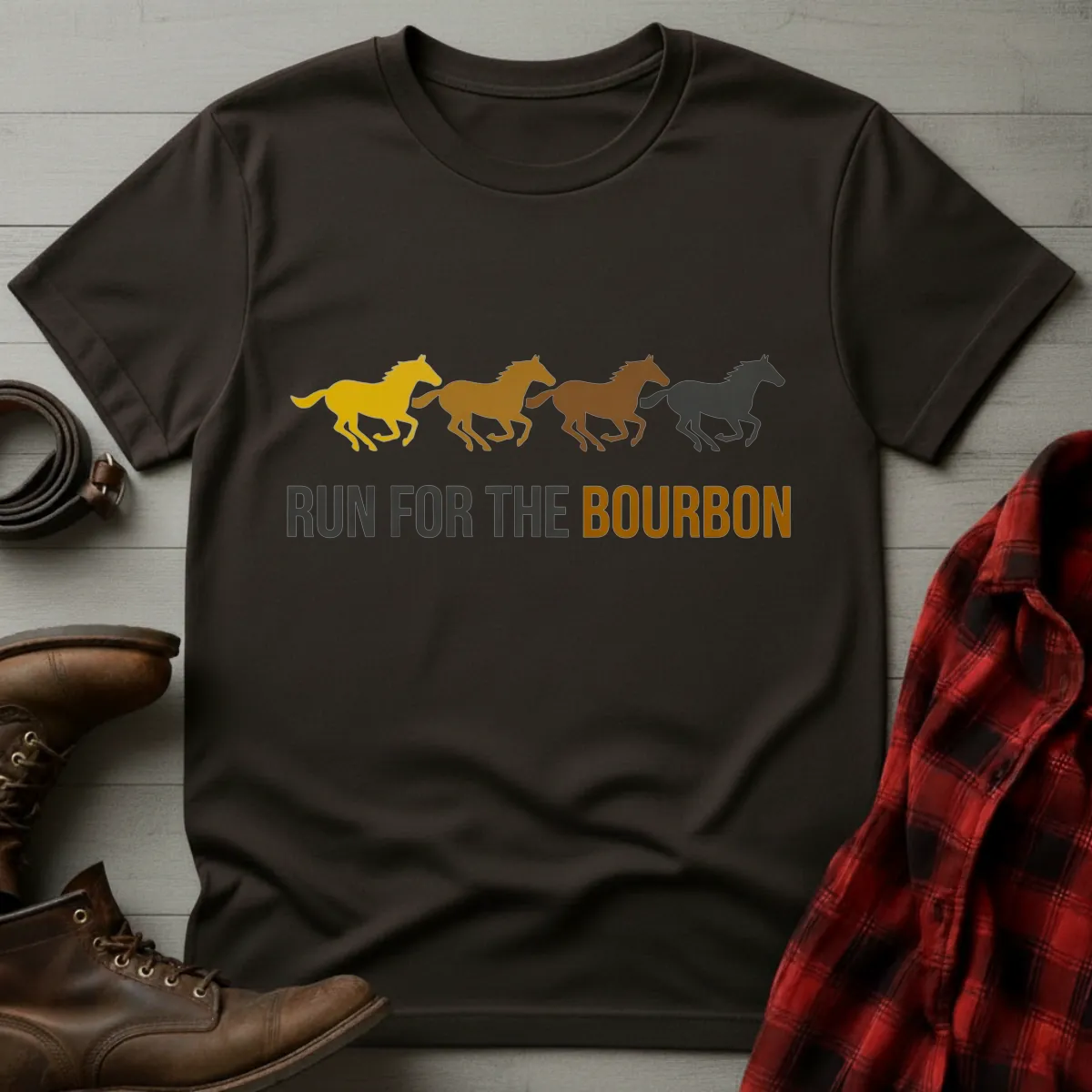 Horses Run for the Bourbon T-Shirt