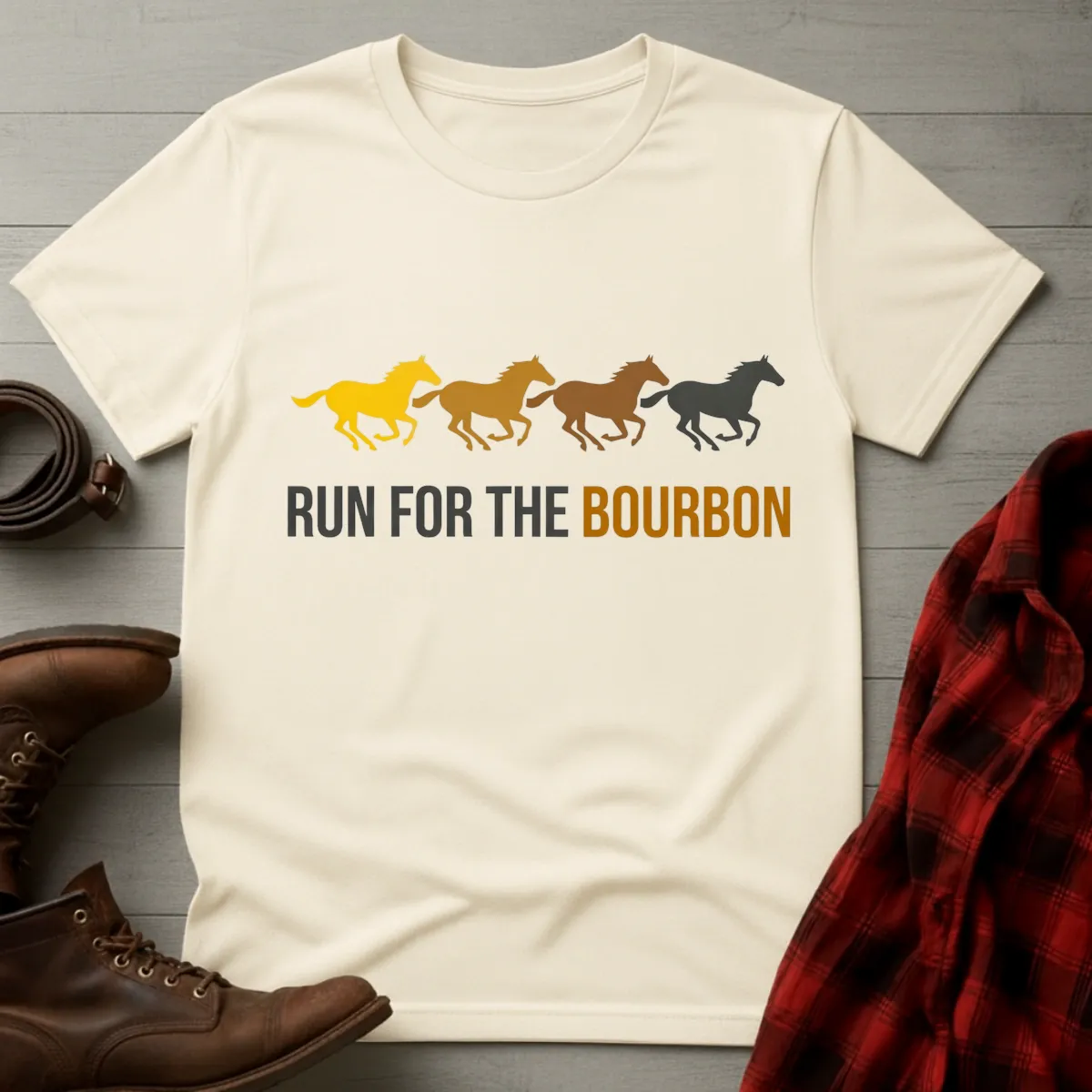 Horses Run for the Bourbon T-Shirt