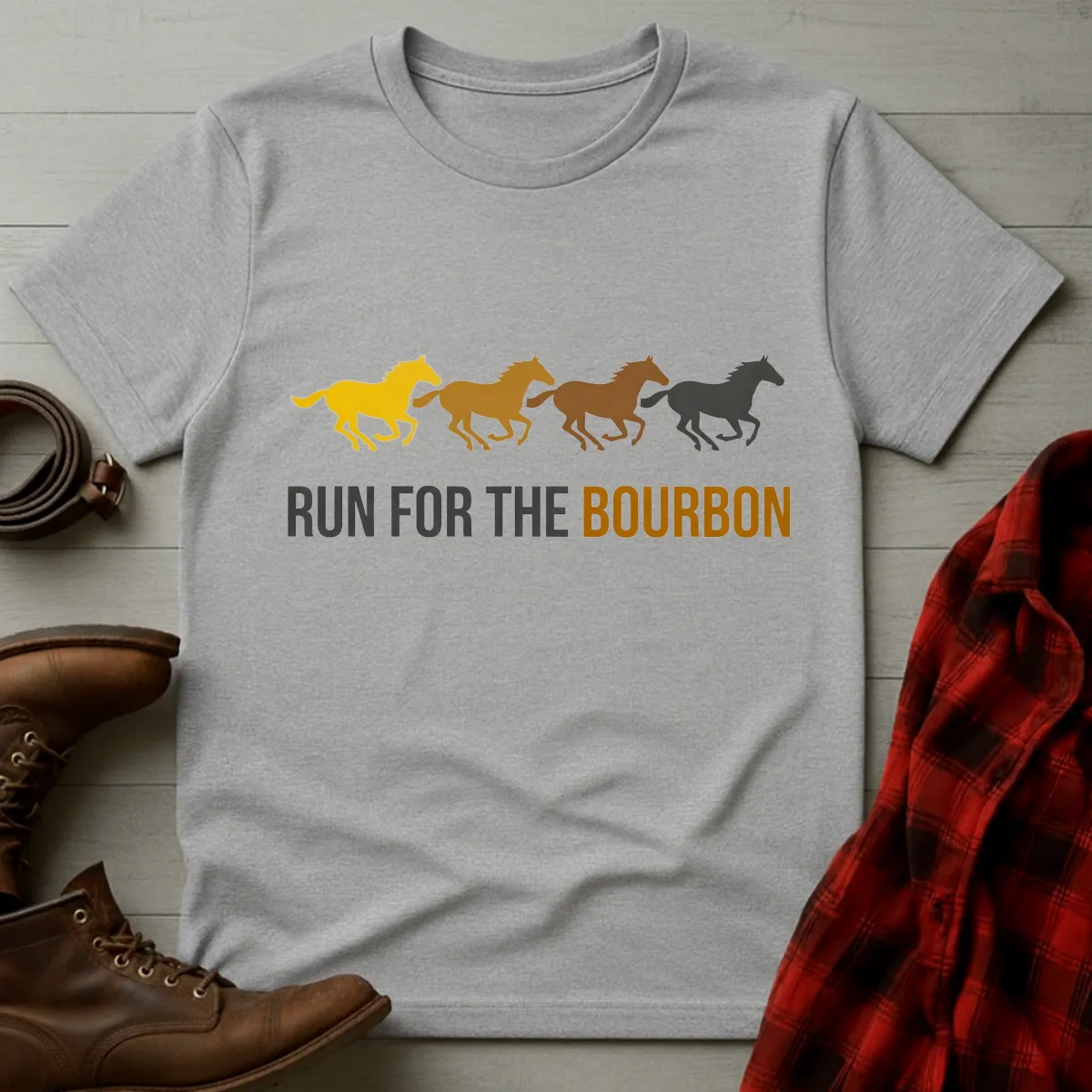 Horses Run for the Bourbon T-Shirt