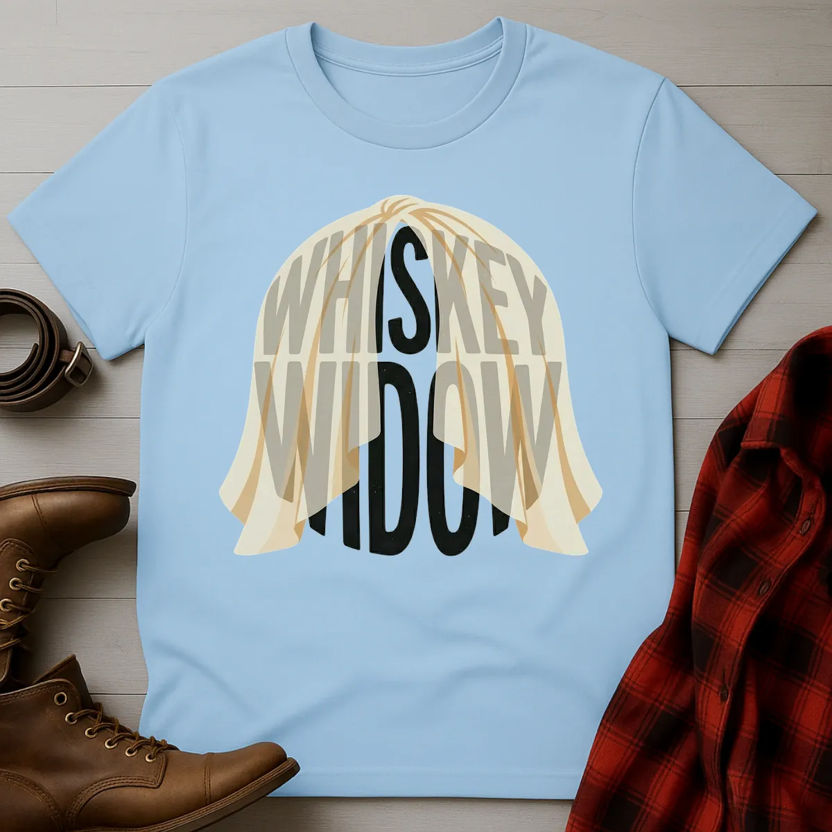 Whiskey Widow Veil T-Shirt