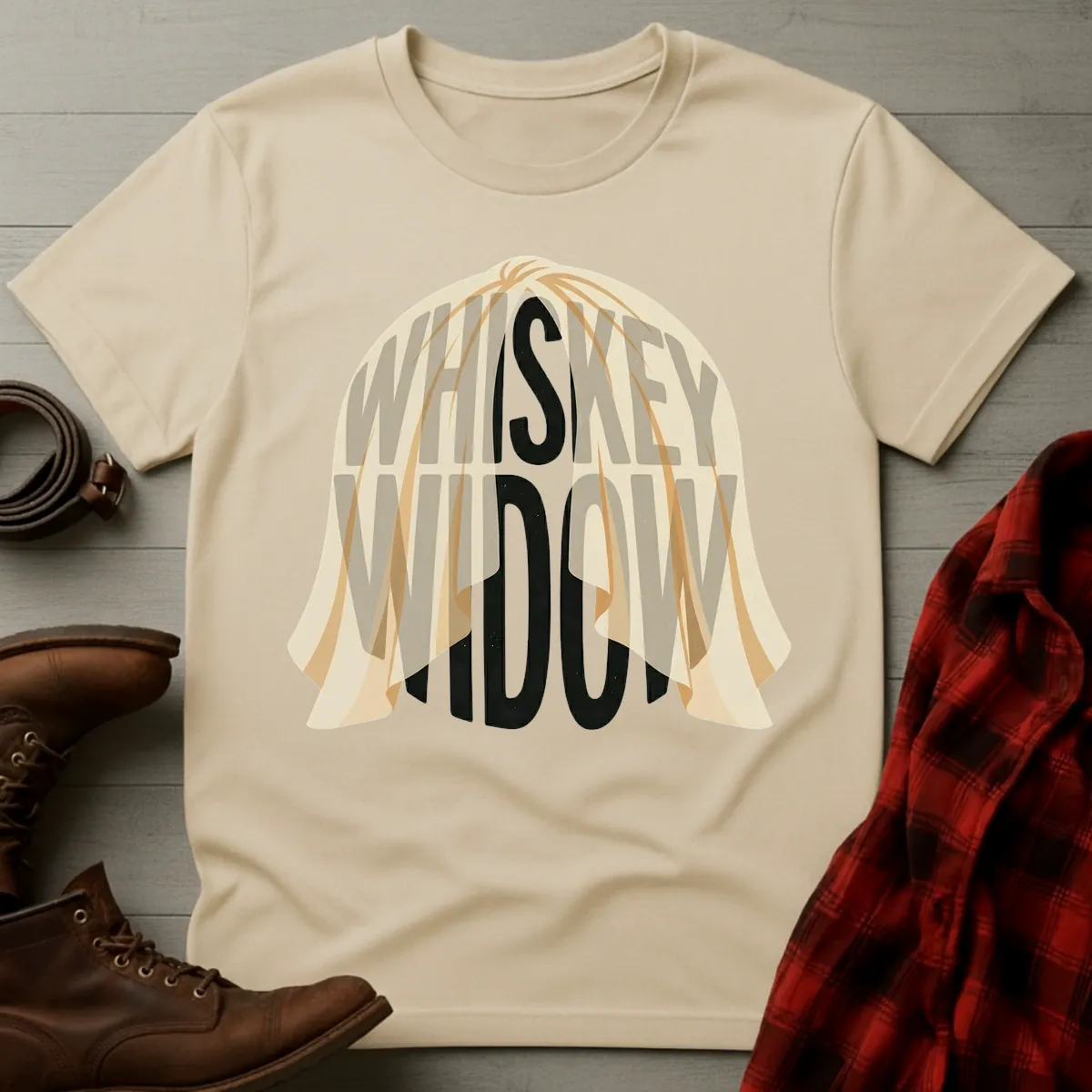 Whiskey Widow Veil T-Shirt