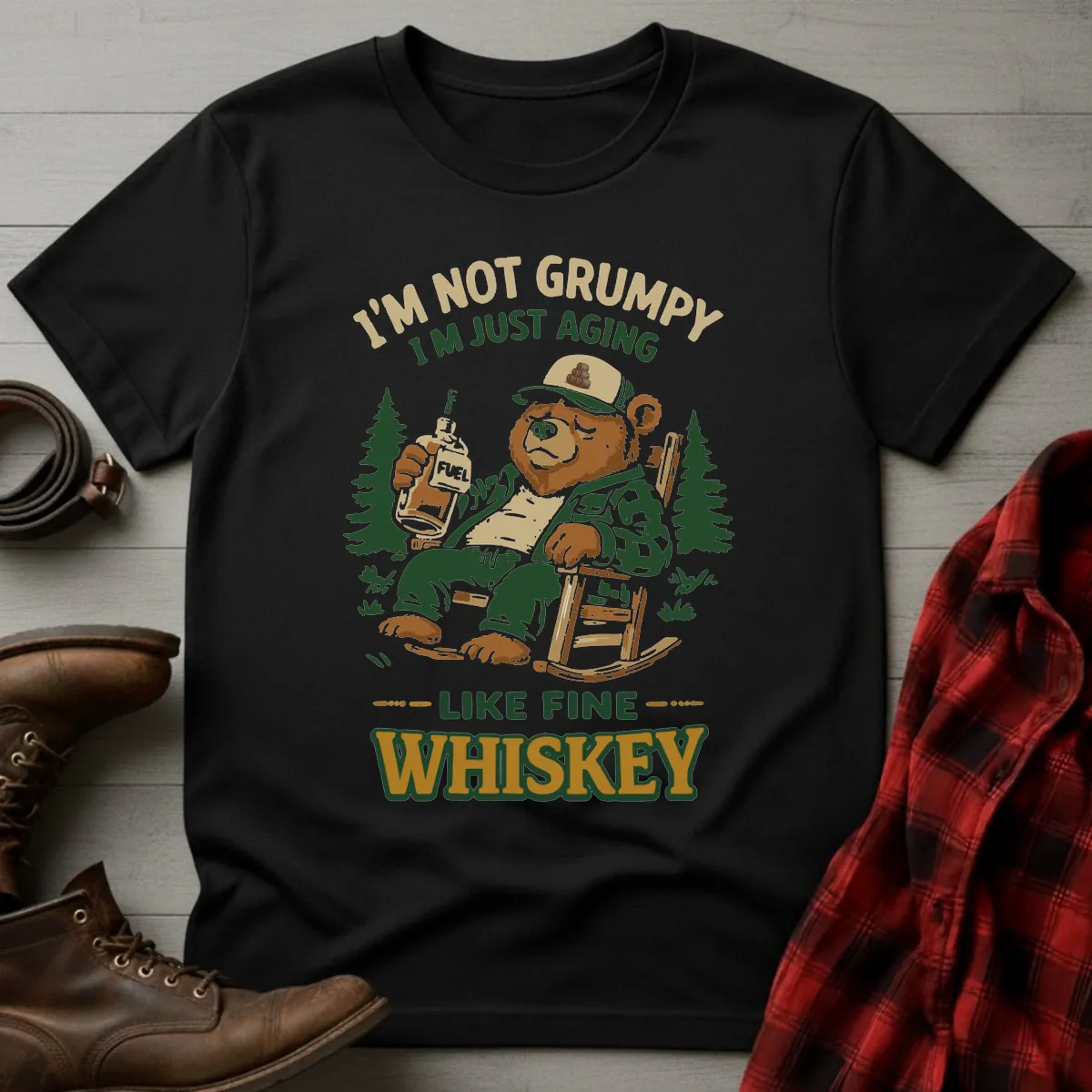 Not Grumpy Aging in Barrel Whiskey T-Shirt
