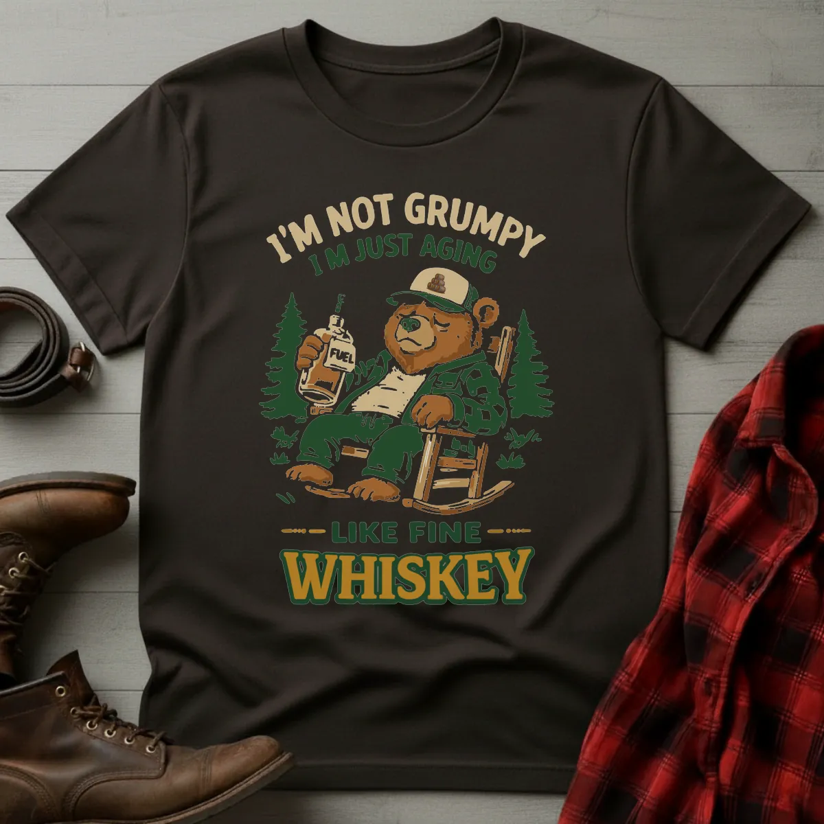 Not Grumpy Aging in Barrel Whiskey T-Shirt