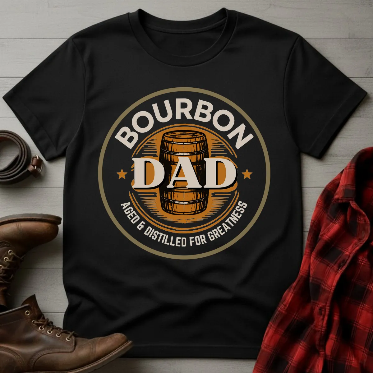 Bourbon Dad Barrel Stamp T-Shirt