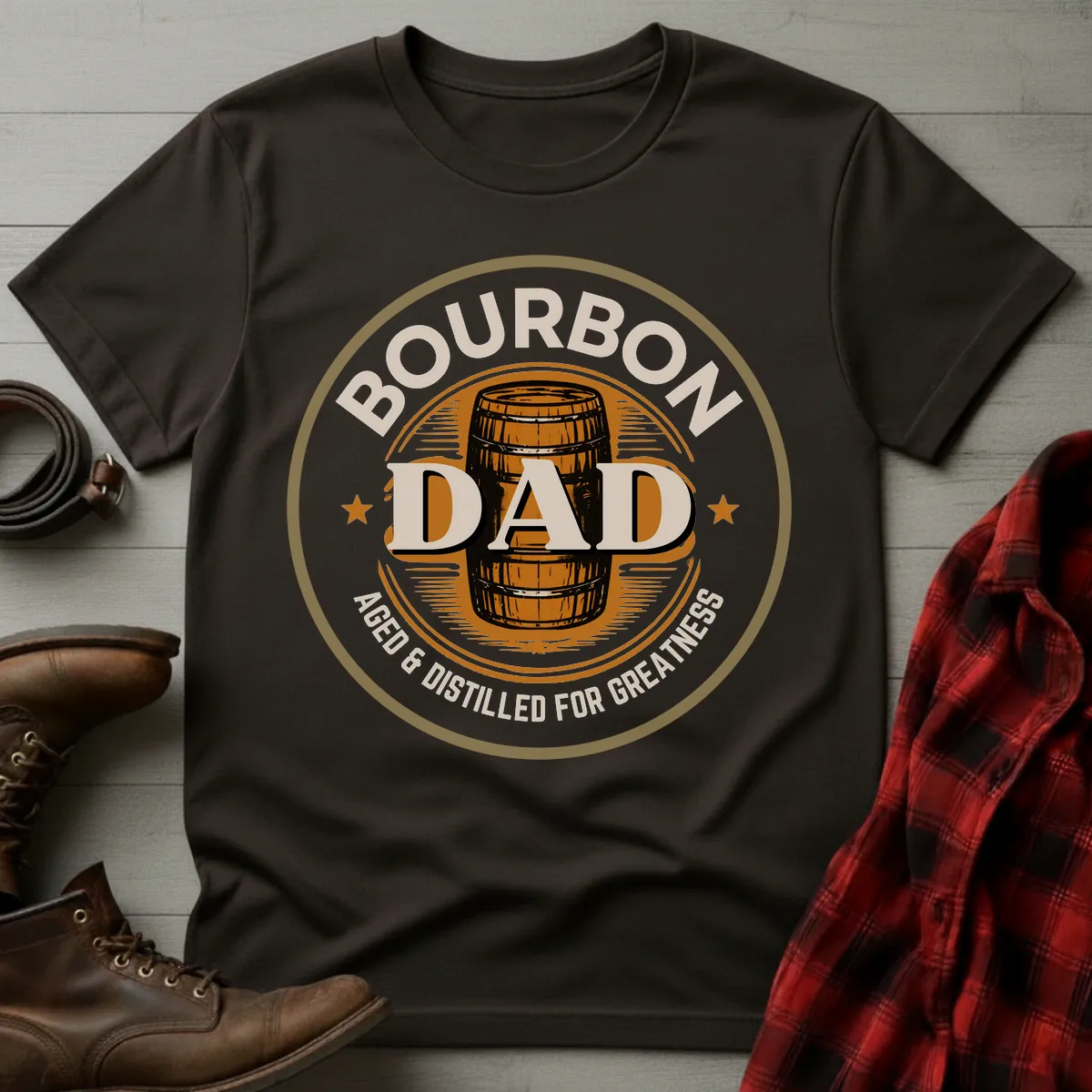 Bourbon Dad Barrel Stamp T-Shirt