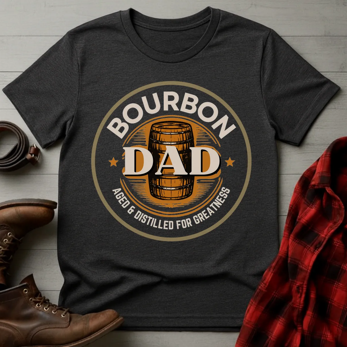 Bourbon Dad Barrel Stamp T-Shirt