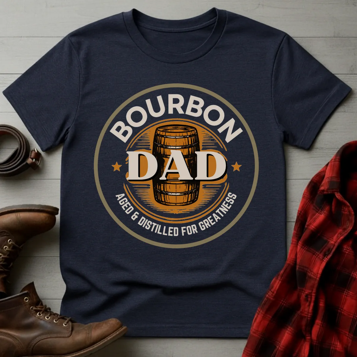 Bourbon Dad Barrel Stamp T-Shirt