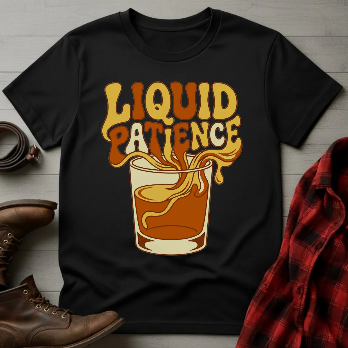 Liquid Patience Psychedelic Pour T-Shirt