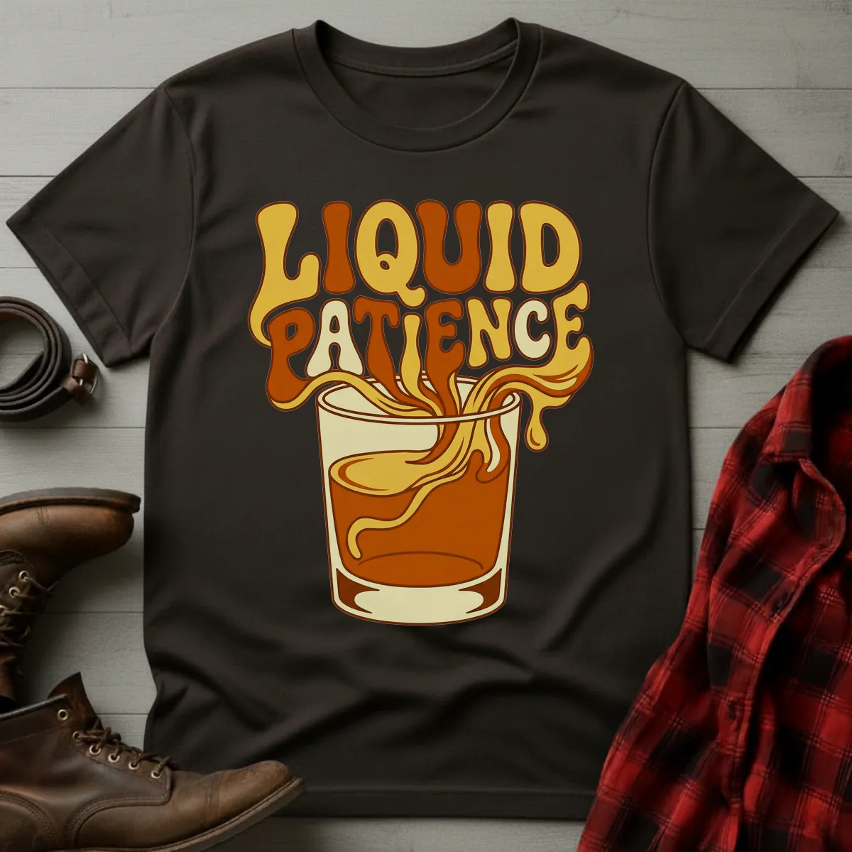 Liquid Patience Psychedelic Pour T-Shirt
