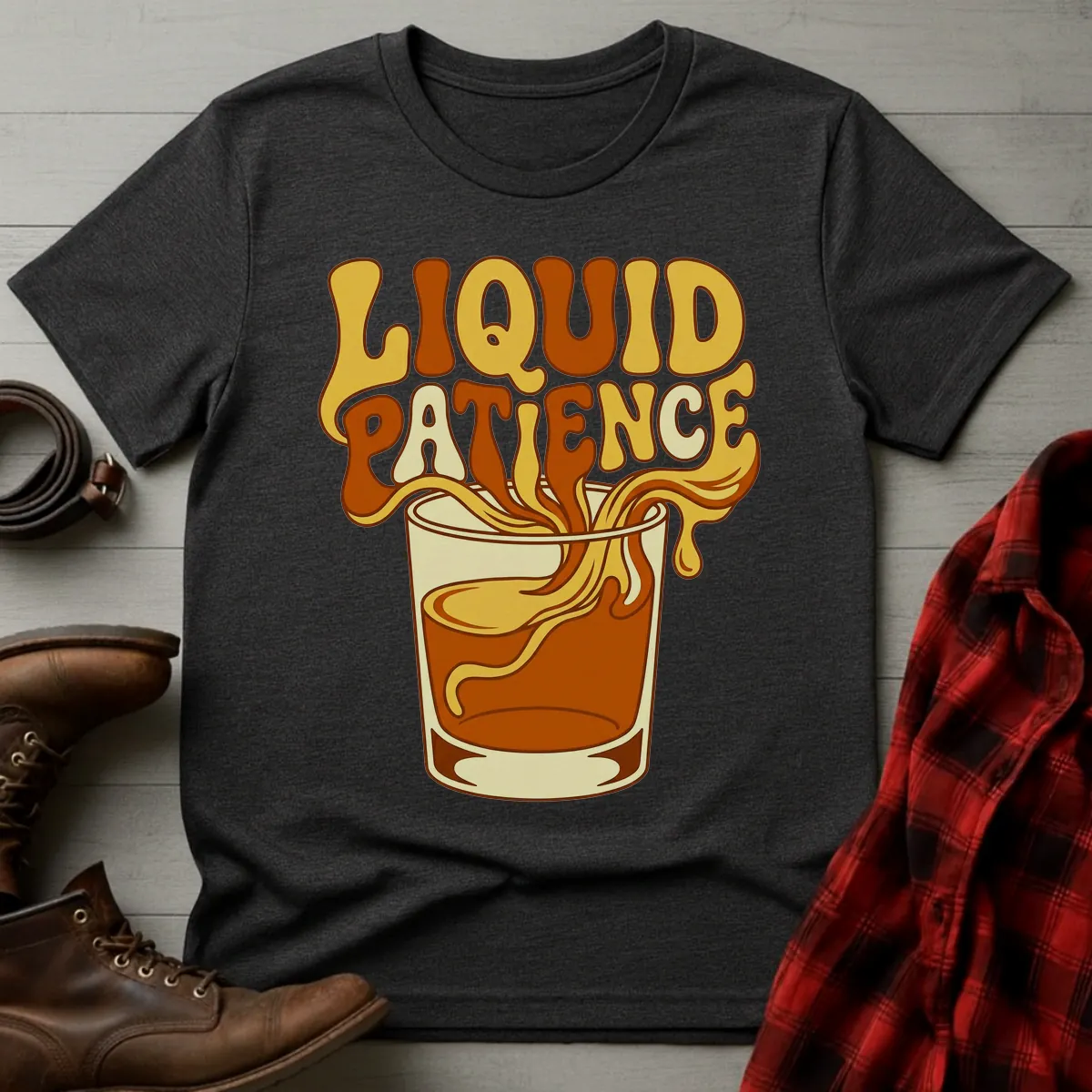 Liquid Patience Psychedelic Pour T-Shirt