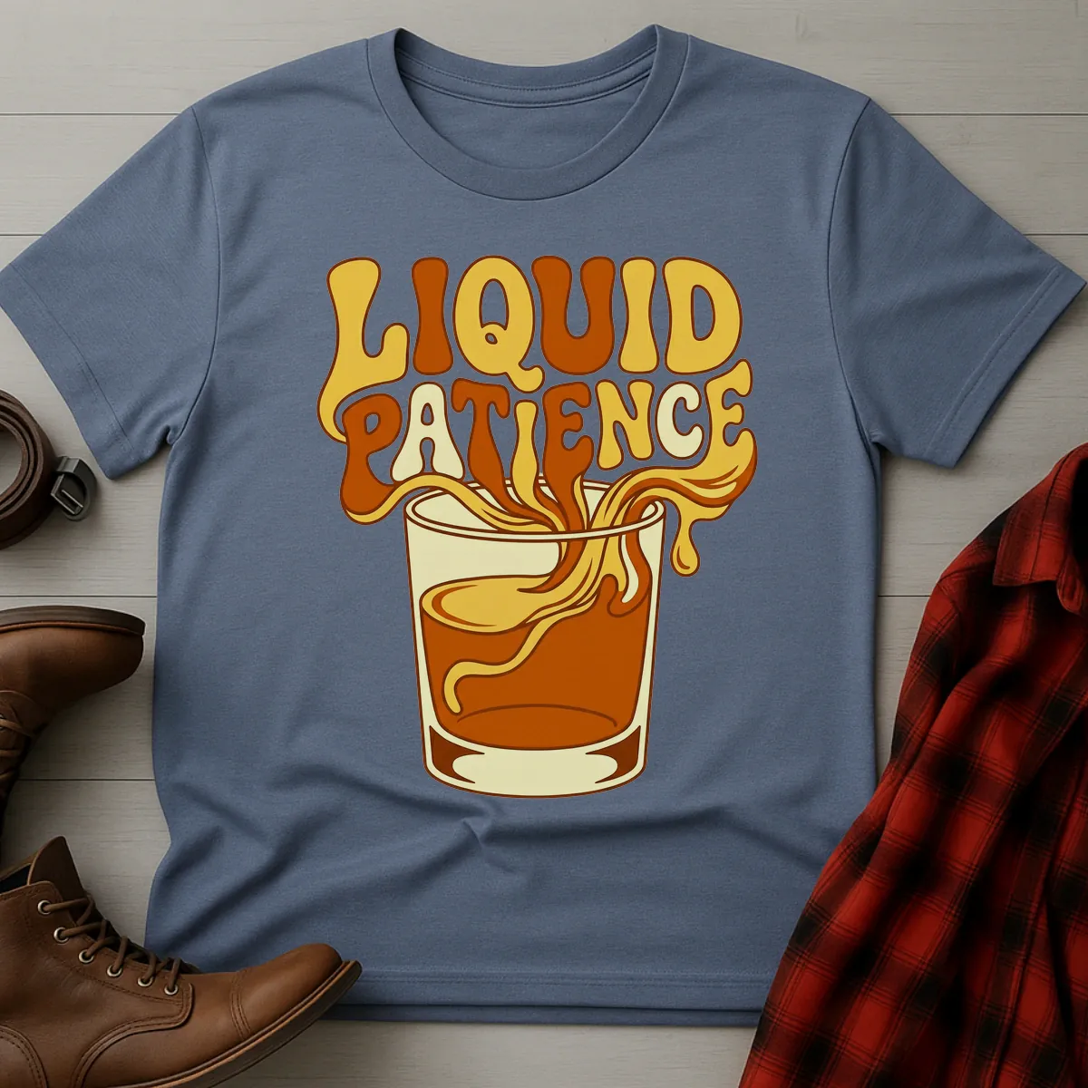 Liquid Patience Psychedelic Pour T-Shirt