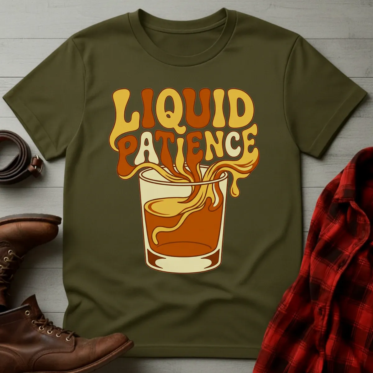 Liquid Patience Psychedelic Pour T-Shirt