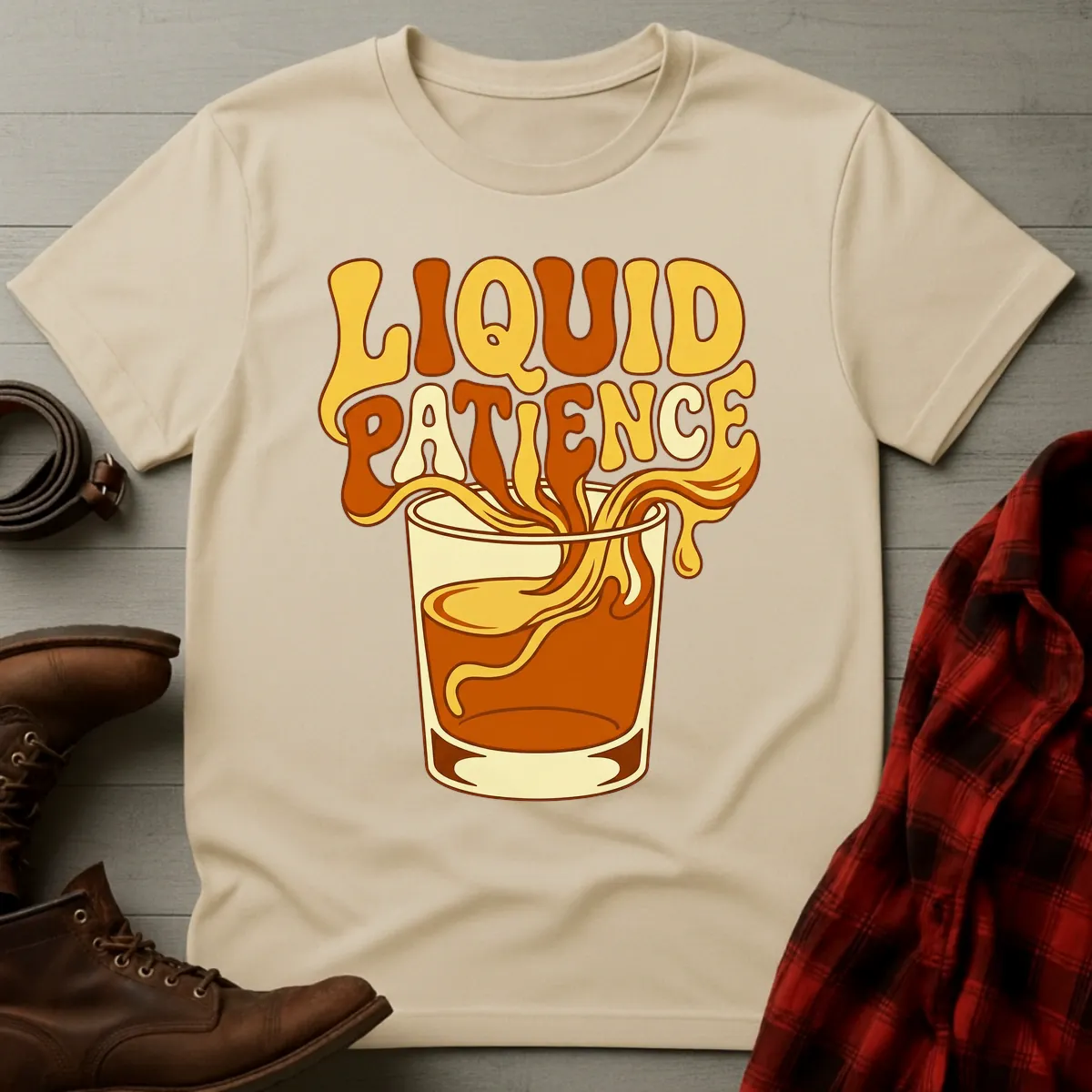 Liquid Patience Psychedelic Pour T-Shirt