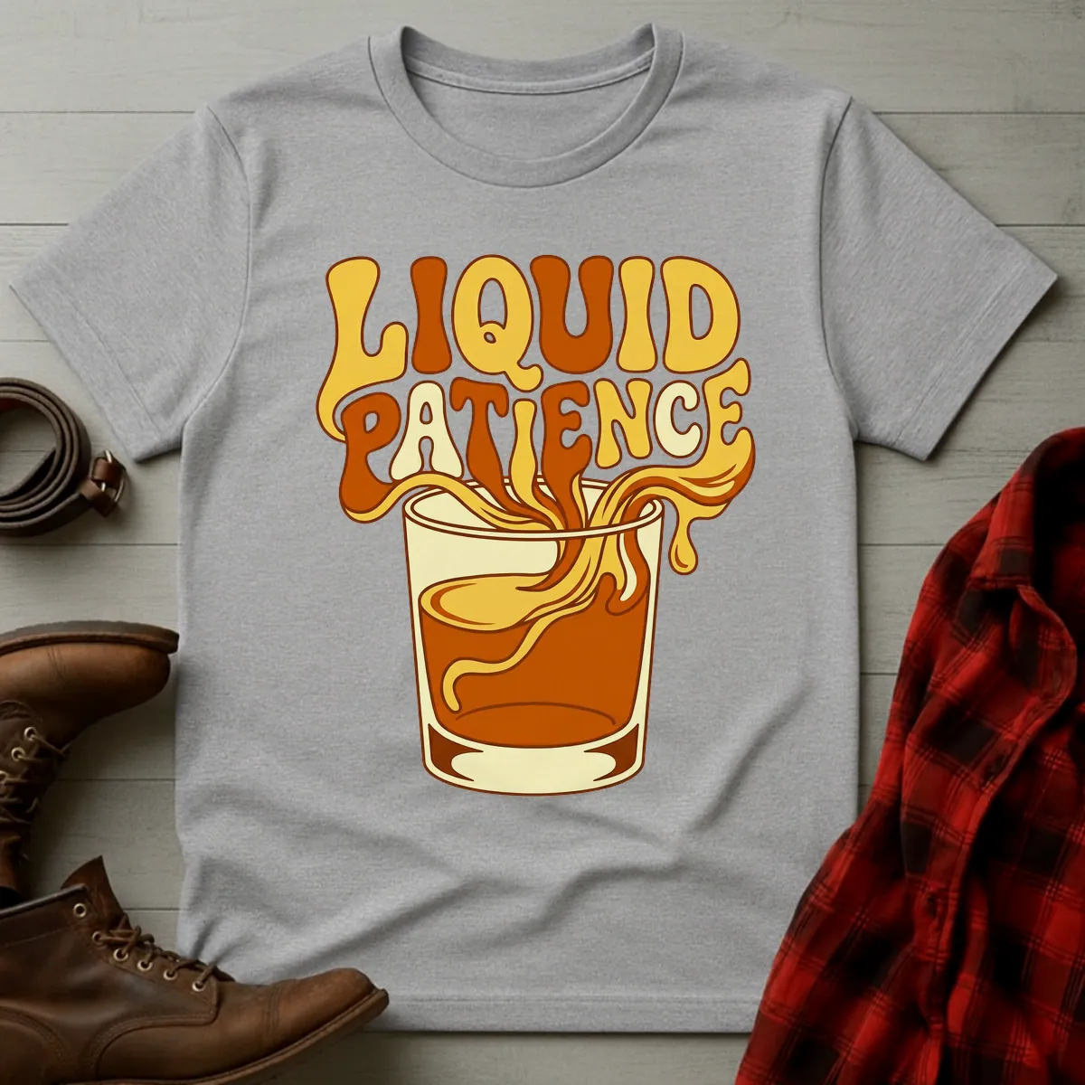 Liquid Patience Psychedelic Pour T-Shirt