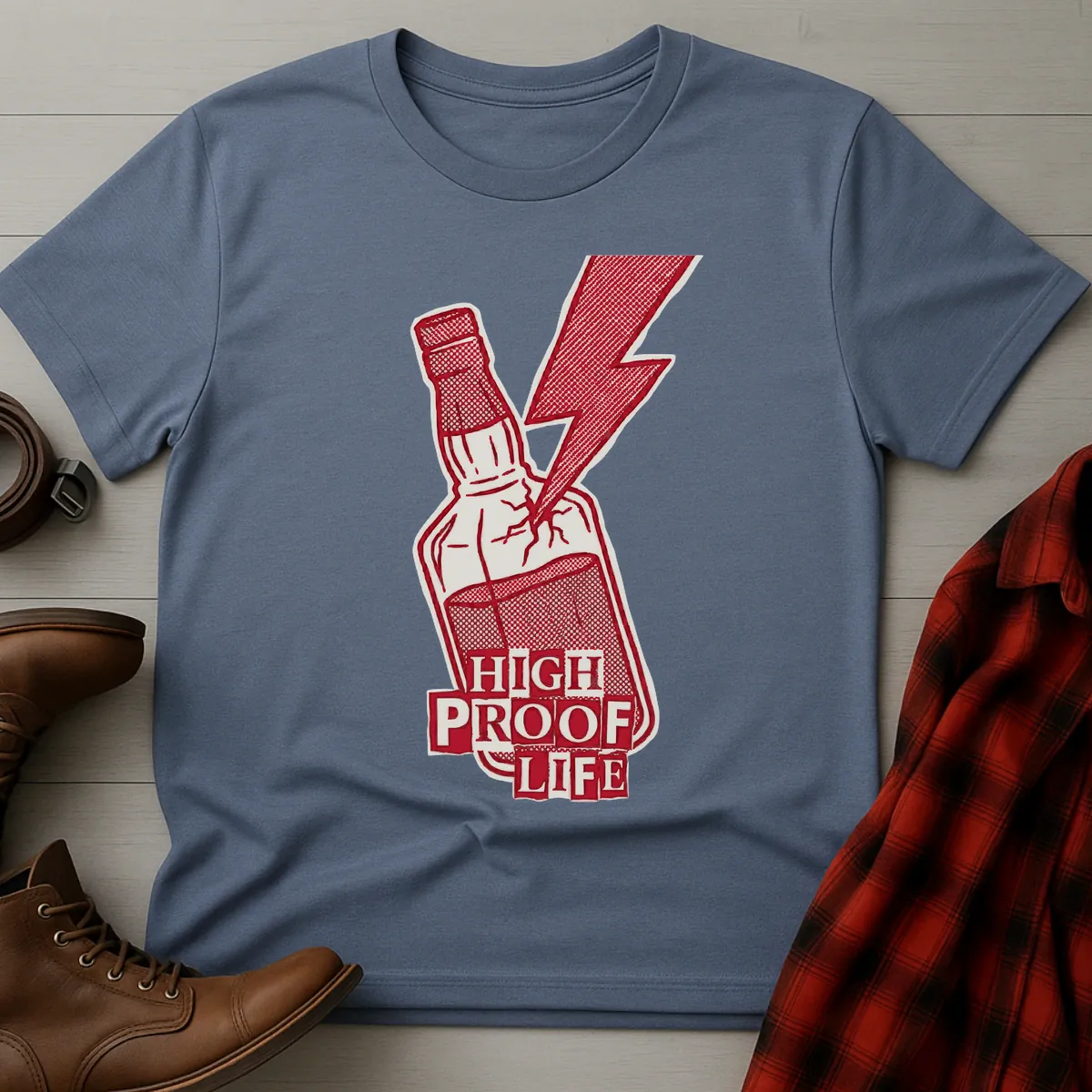 High Proof Life Lightning Bottle T-Shirt