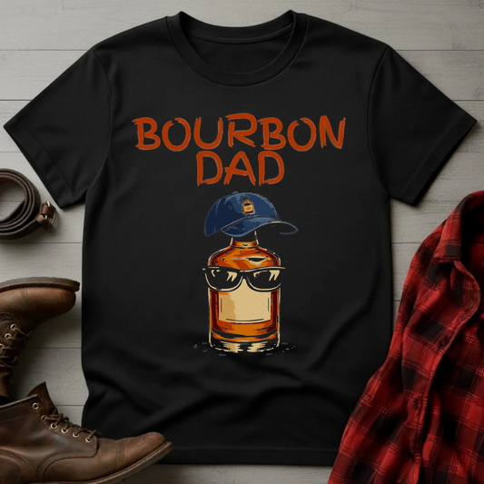 Bourbon Dad Hat Bottle Paint T-Shirt
