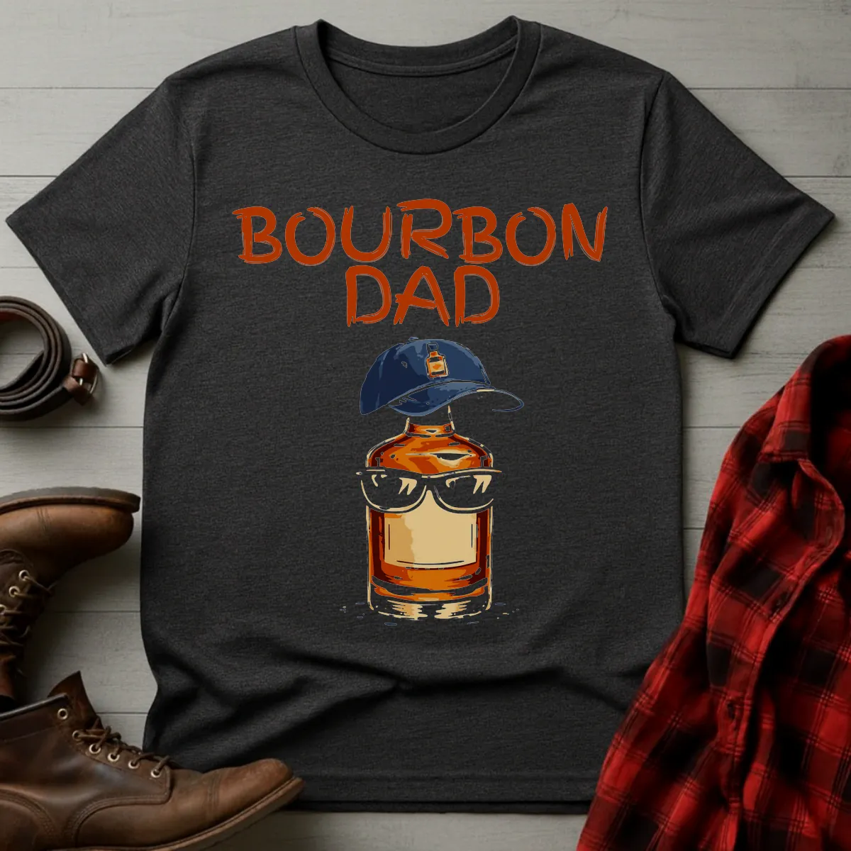 Bourbon Dad Hat Bottle Paint T-Shirt