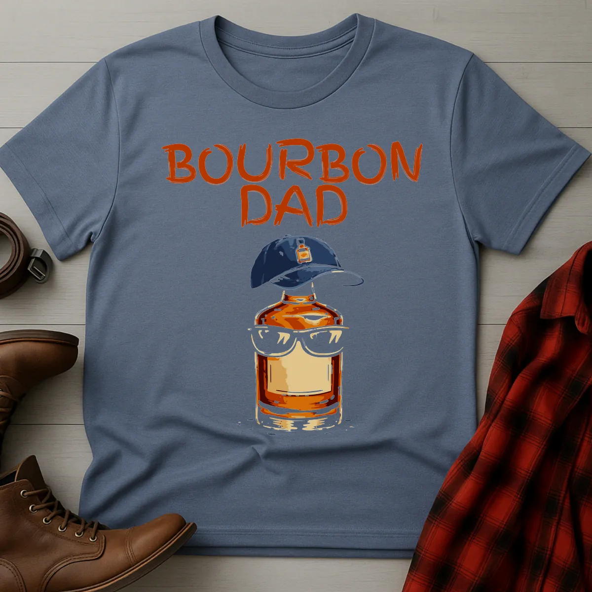 Bourbon Dad Hat Bottle Paint T-Shirt