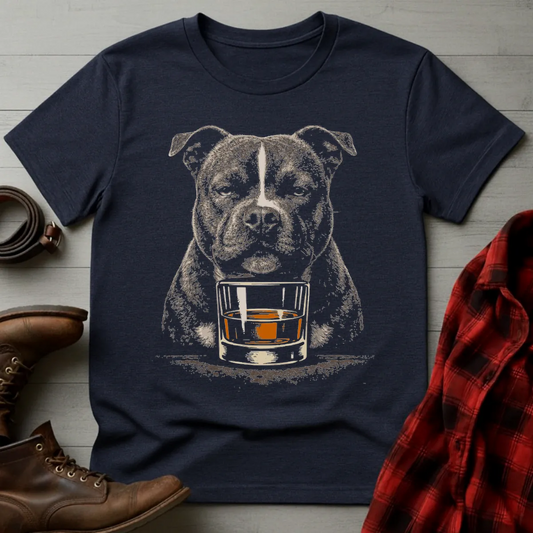 Whiskey Dog Staffordshire Bull Terrier T-Shirt