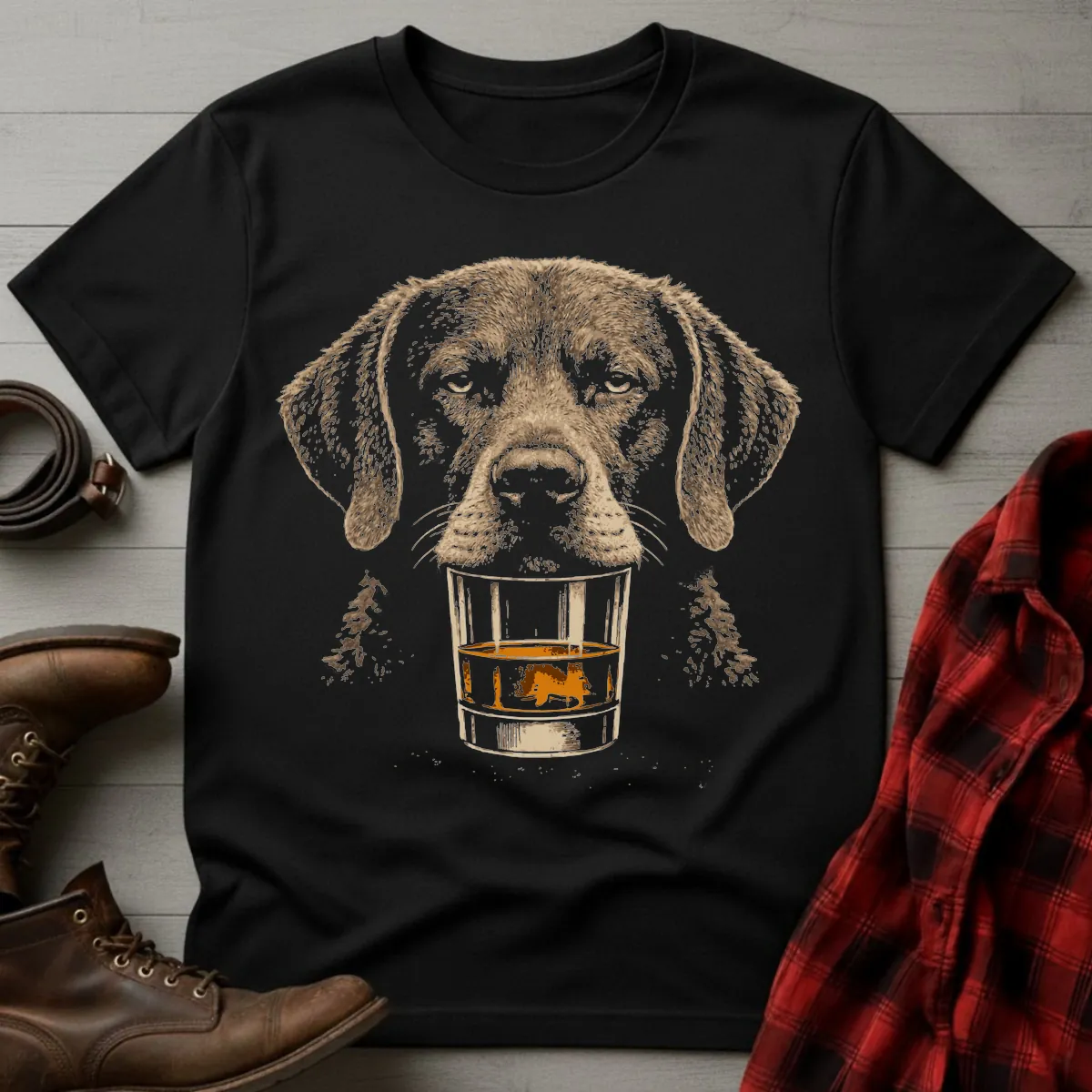 Whiskey Dog Chesapeake Bay Retriever T-Shirt