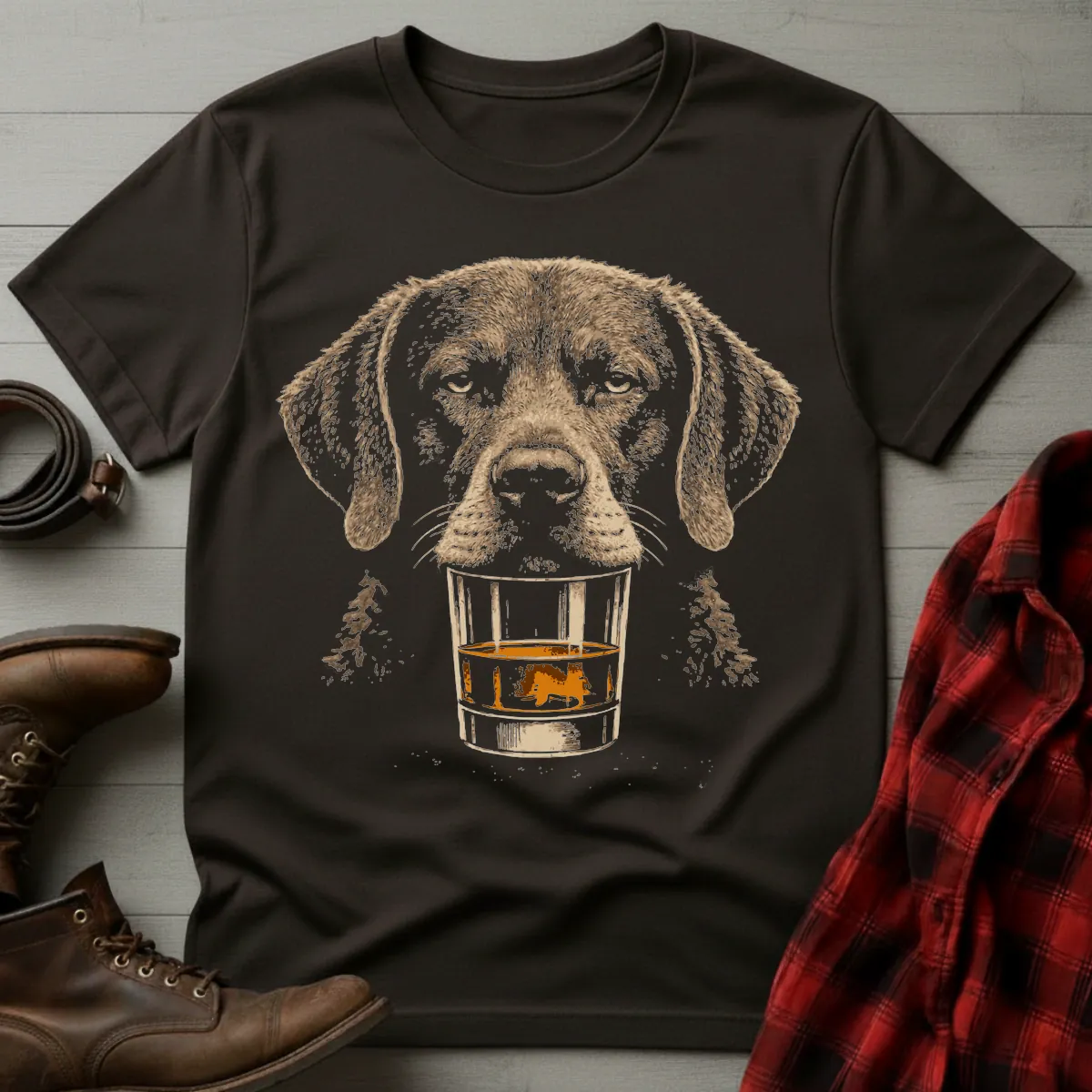 Whiskey Dog Chesapeake Bay Retriever T-Shirt