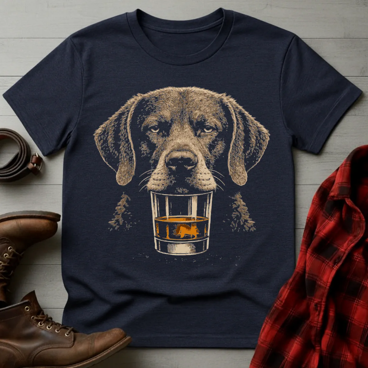 Whiskey Dog Chesapeake Bay Retriever T-Shirt