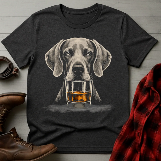 Whiskey Dog Weimaraner T-Shirt