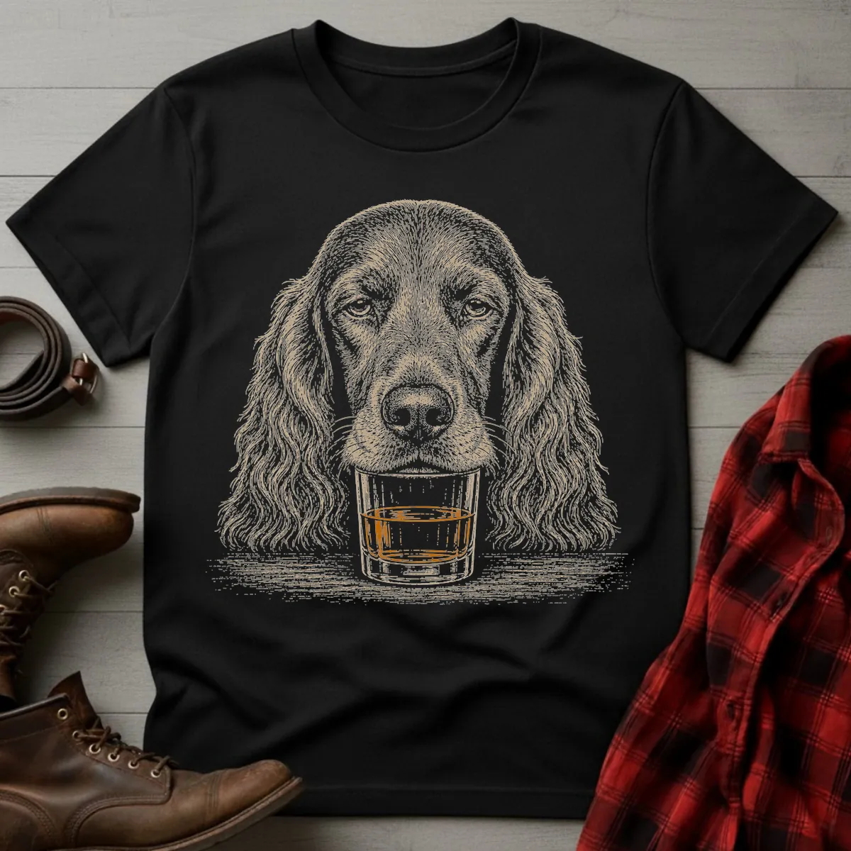 Whiskey Dog Irish Setter T-Shirt