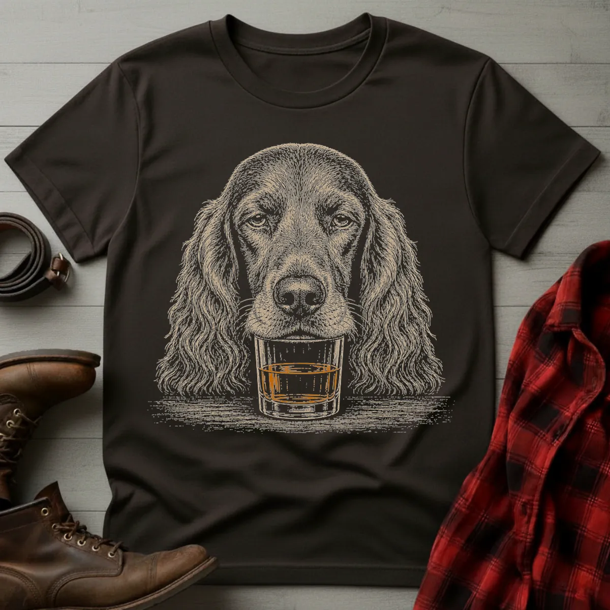 Whiskey Dog Irish Setter T-Shirt