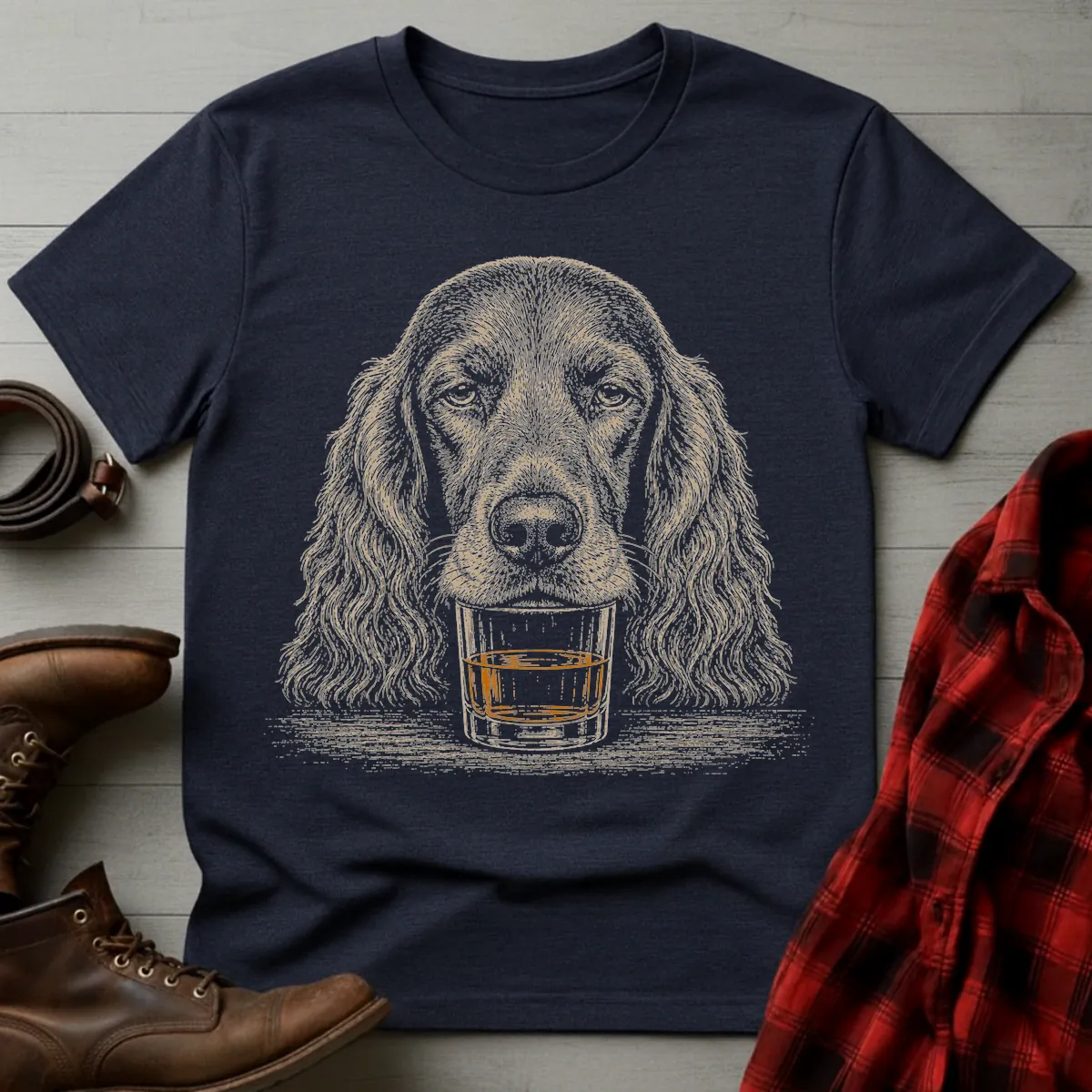 Whiskey Dog Irish Setter T-Shirt