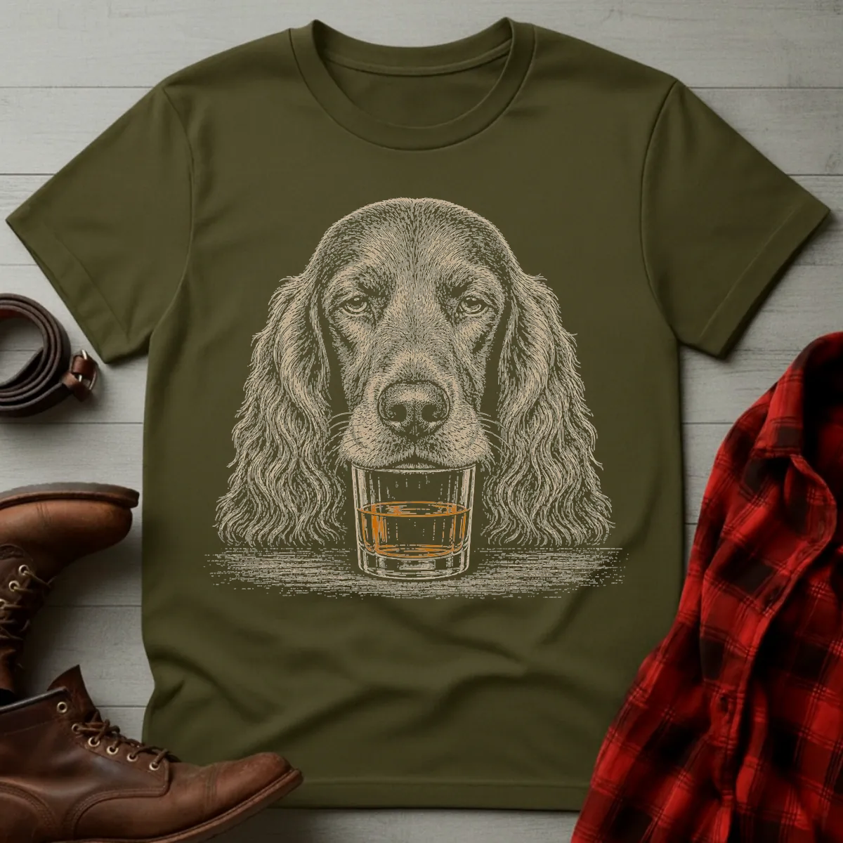 Whiskey Dog Irish Setter T-Shirt