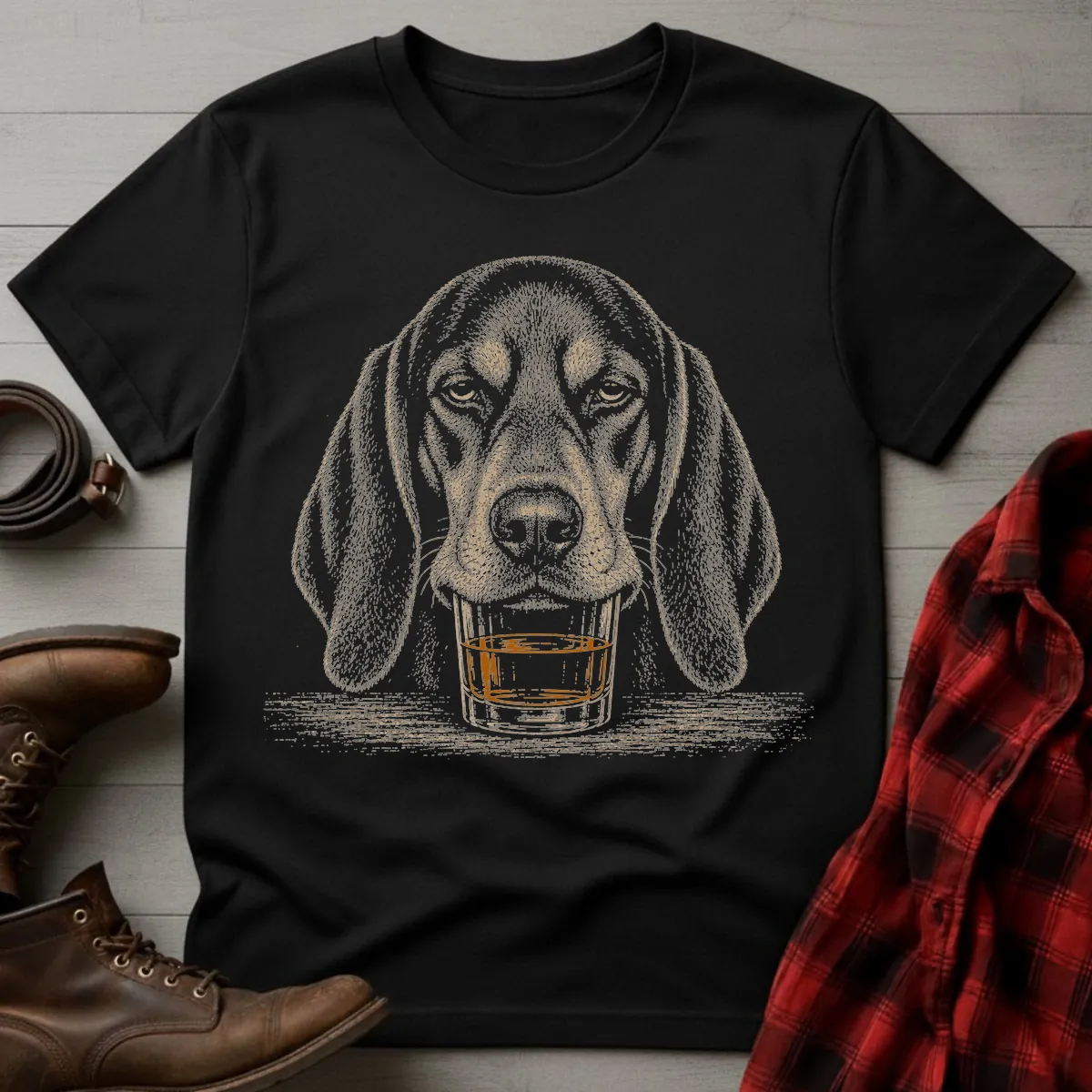 Whiskey Dog Coonhound T-Shirt