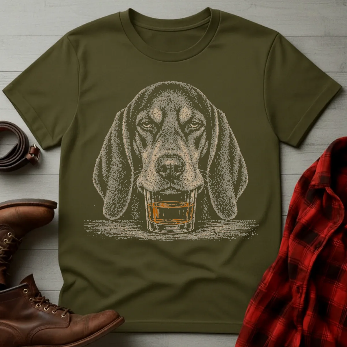 Whiskey Dog Coonhound T-Shirt