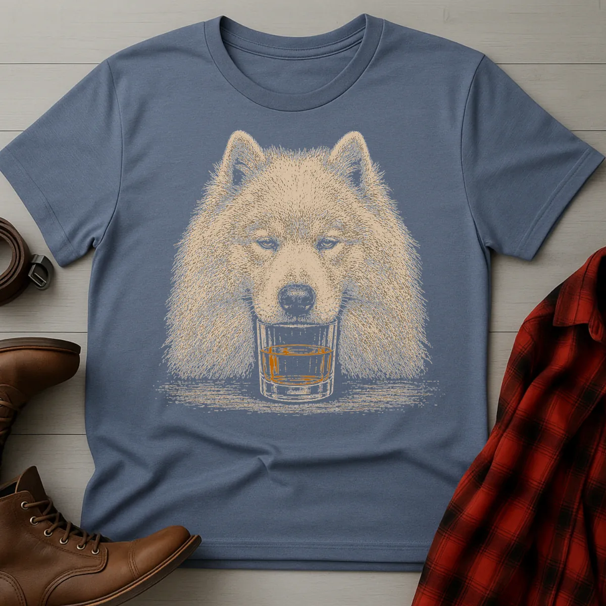 Whiskey Dog Samoyed T-Shirt