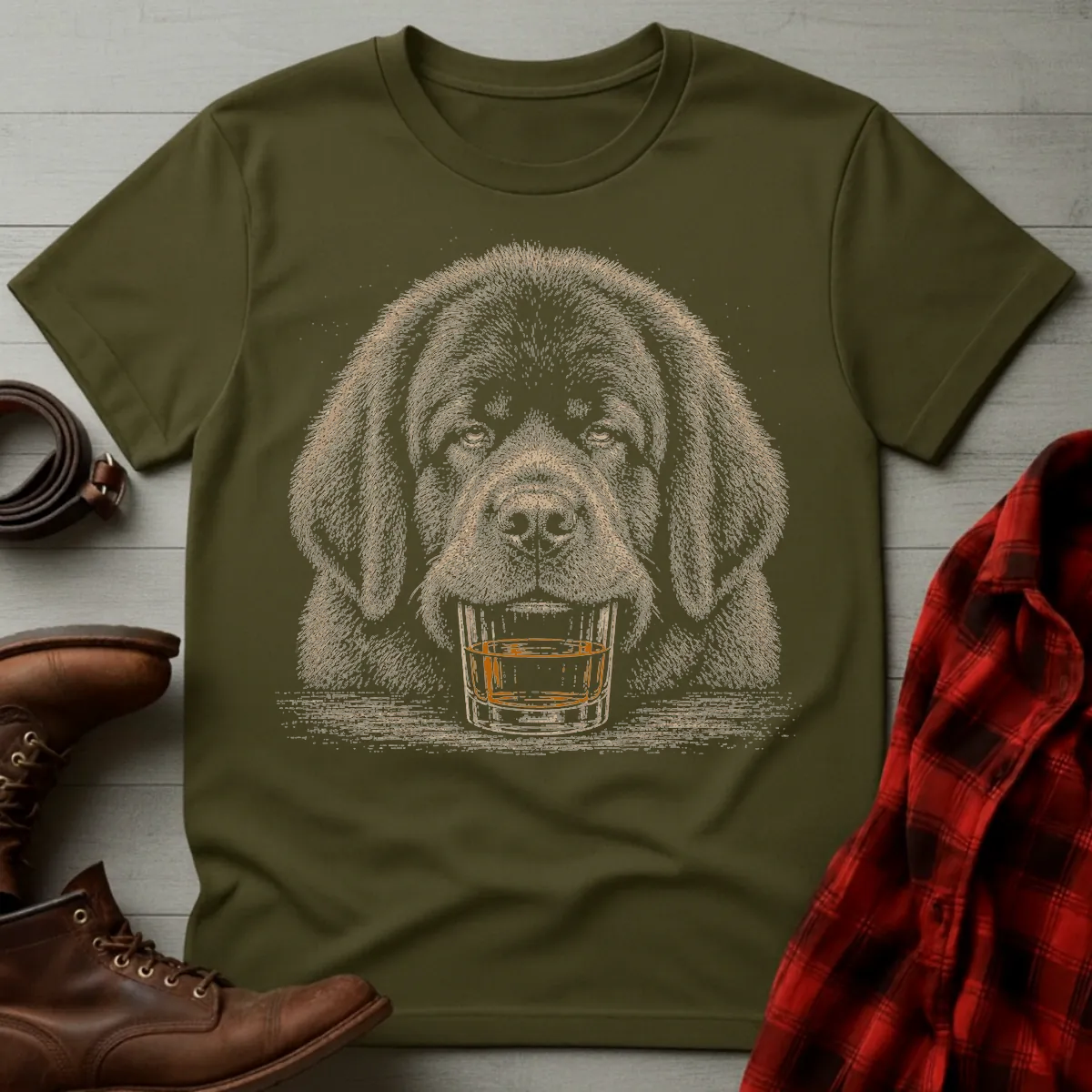 Whiskey Dog Newfoundland T-Shirt