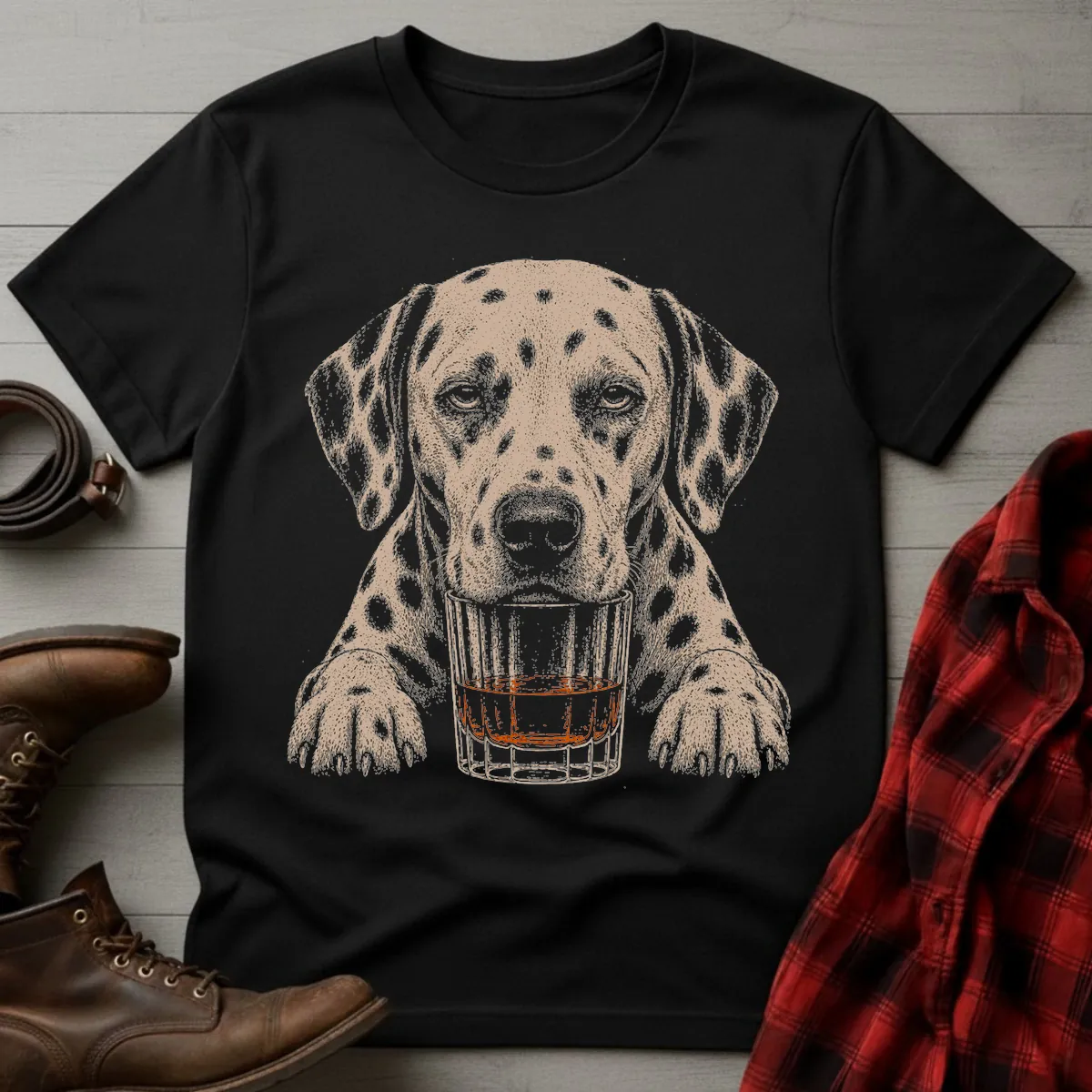 Whiskey Dog Dalmatian T-Shirt