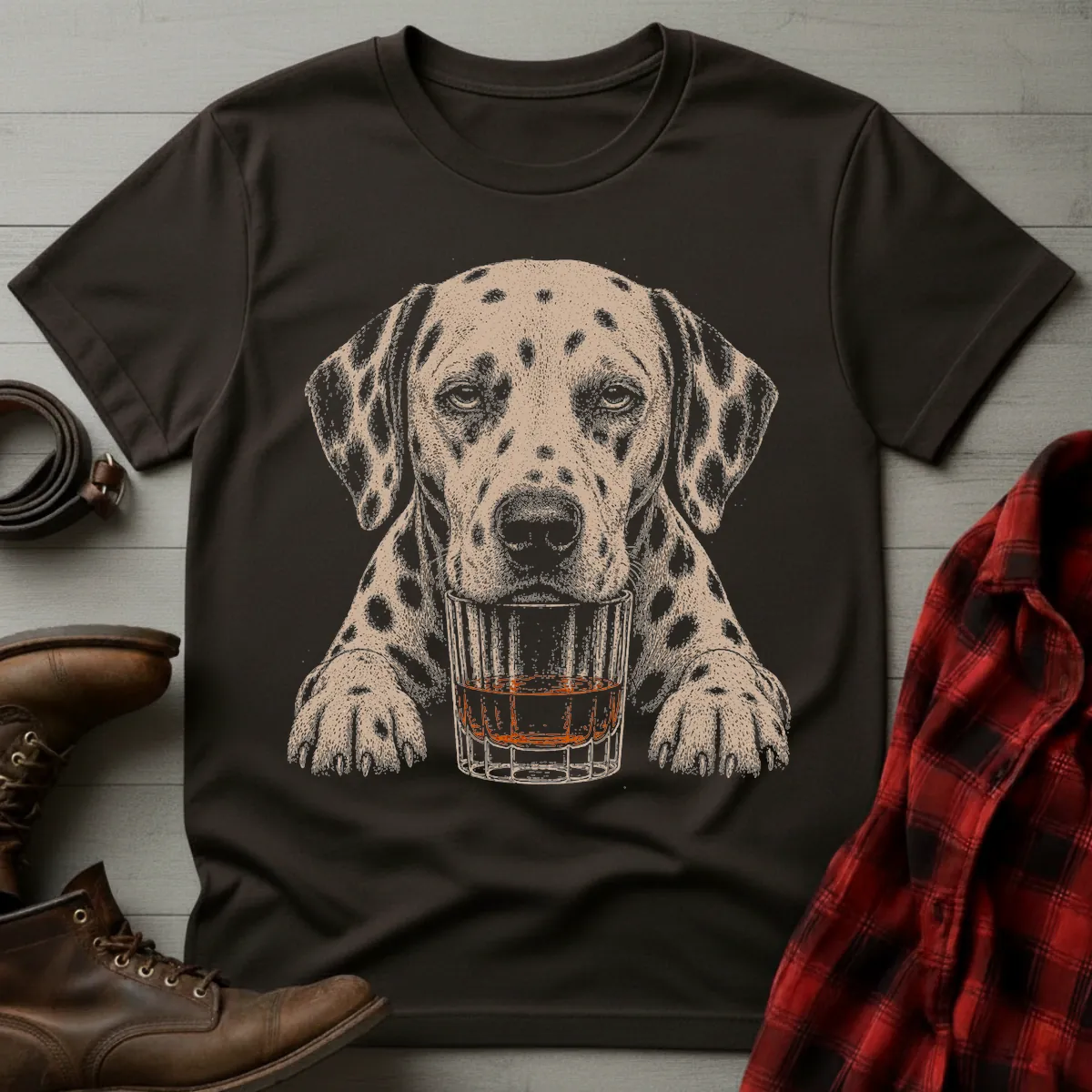 Whiskey Dog Dalmatian T-Shirt