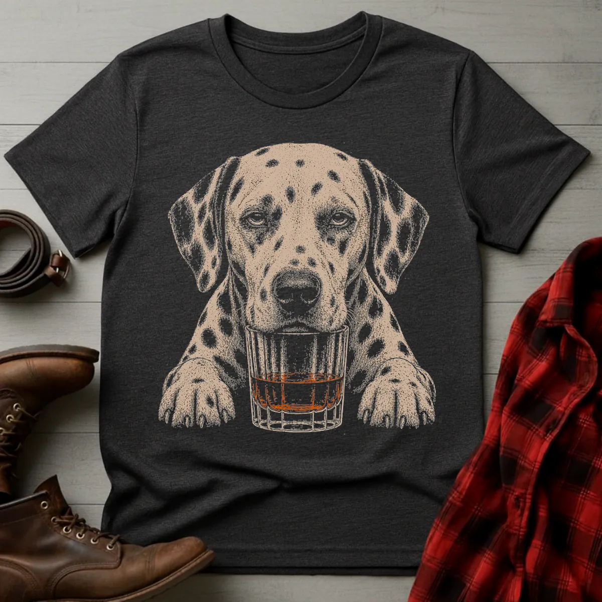 Whiskey Dog Dalmatian T-Shirt
