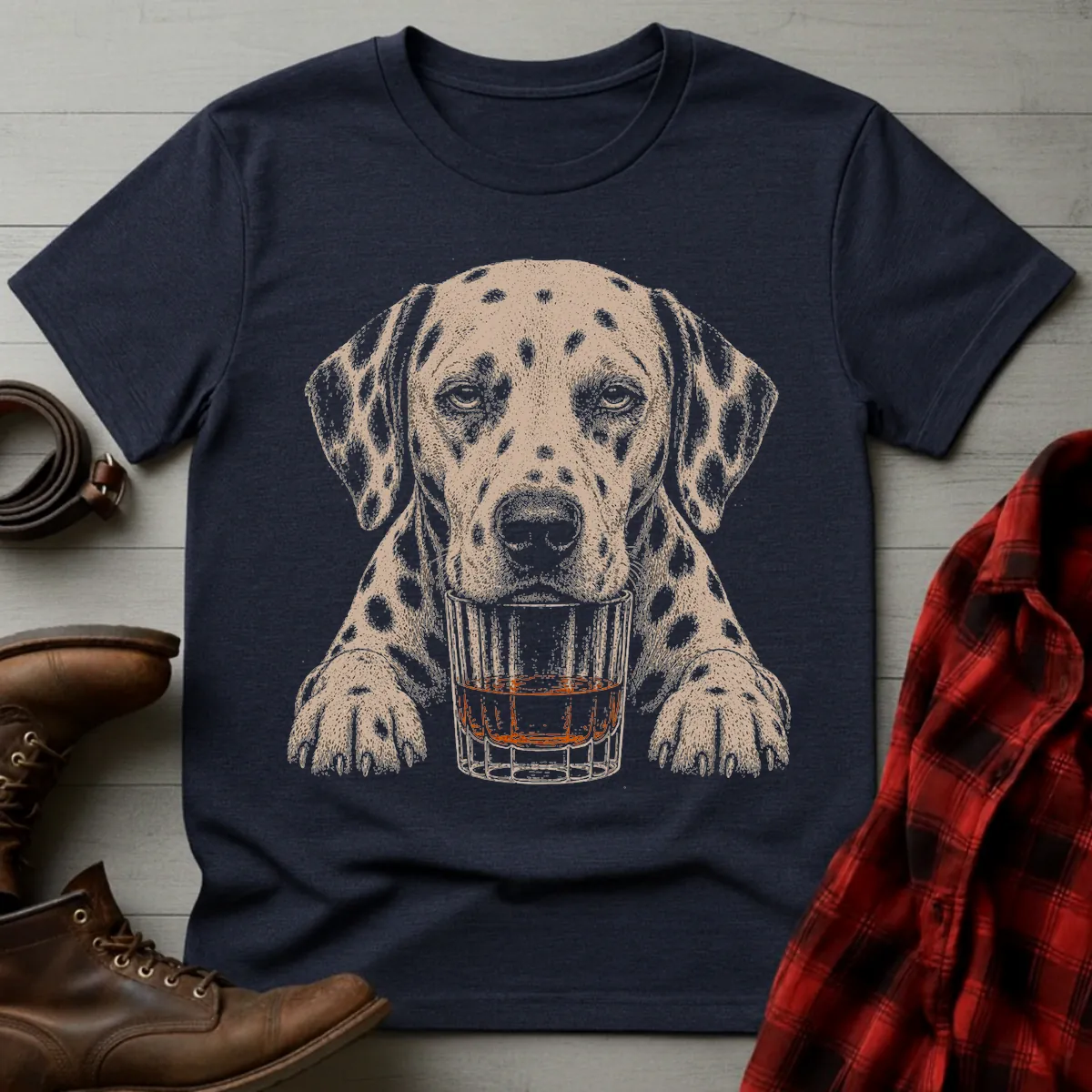 Whiskey Dog Dalmatian T-Shirt