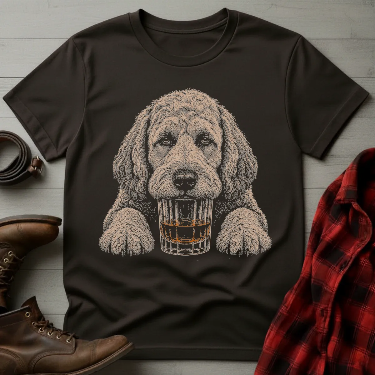 Whiskey Dog Cockapoo T-Shirt