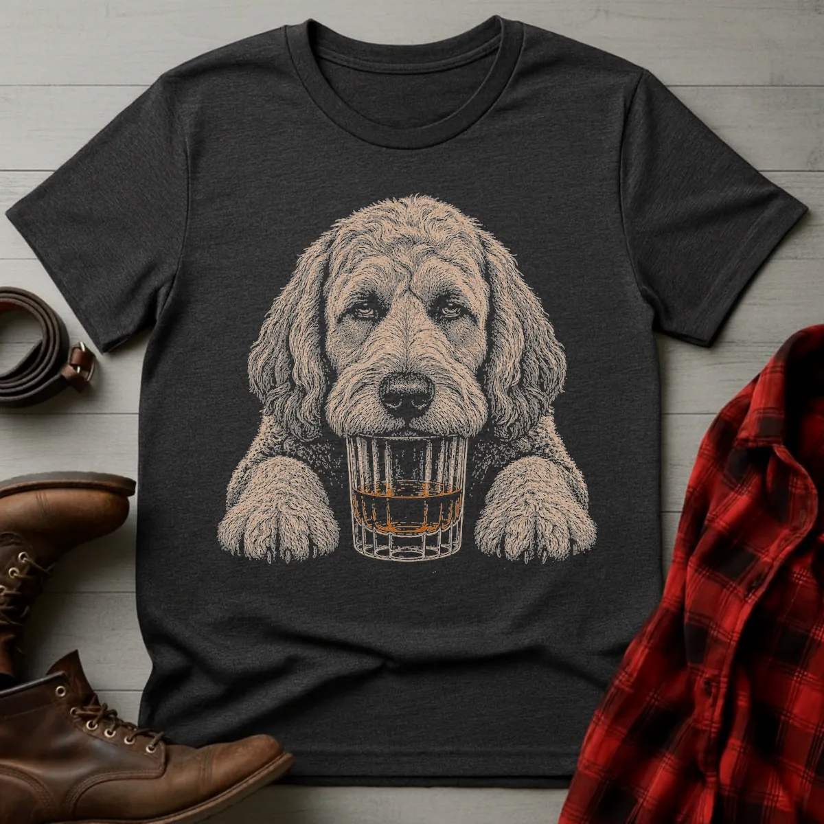 Whiskey Dog Cockapoo T-Shirt