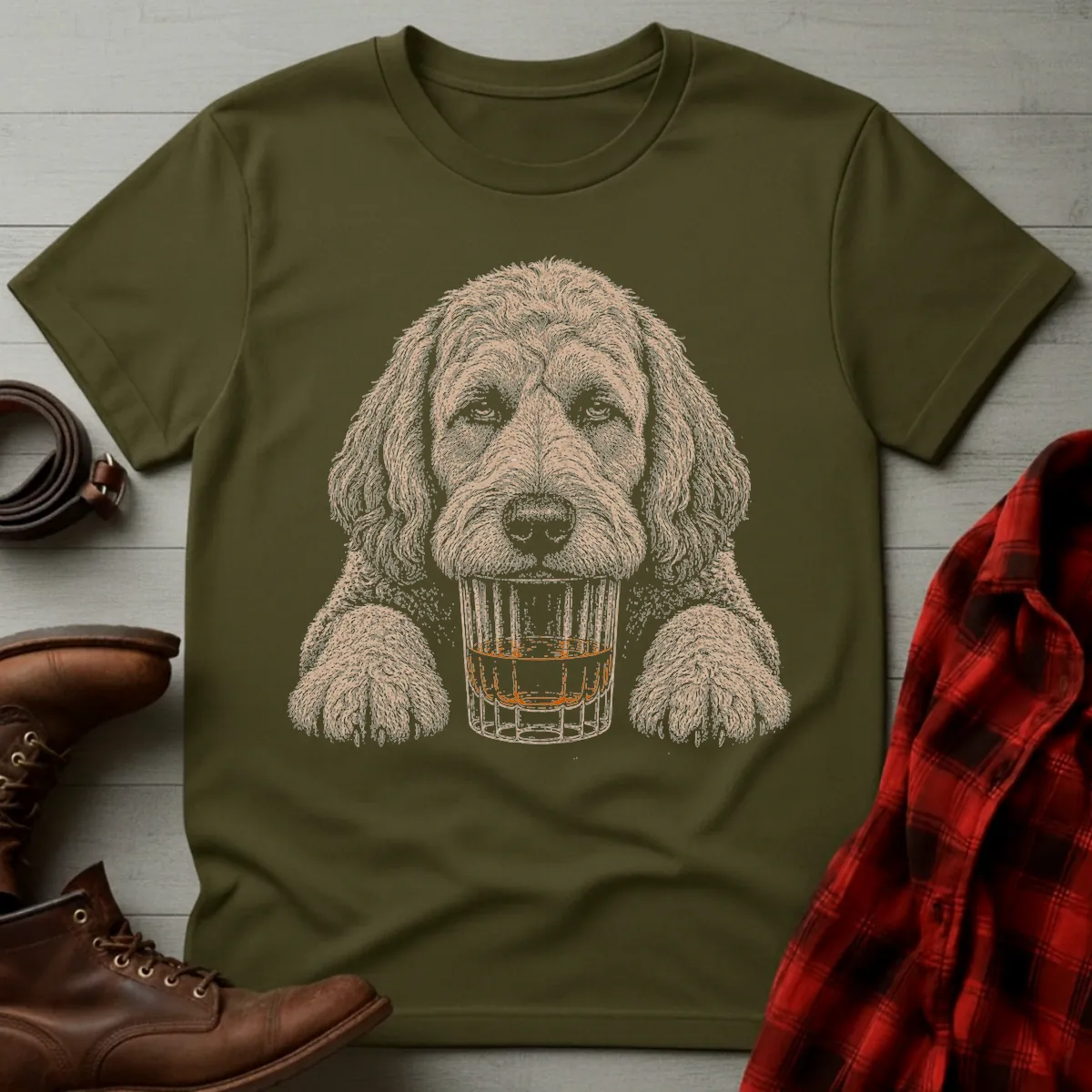 Whiskey Dog Cockapoo T-Shirt