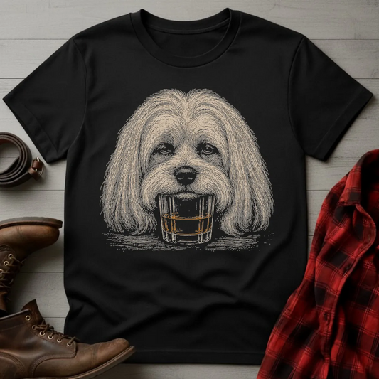 Whiskey Dog Maltese T-Shirt